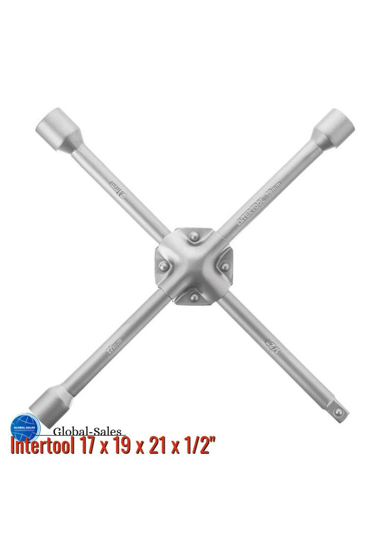 Ключ балонний хрещатий 17 х 19 х 21 х 1/2" (HT-1604) Intertool (349818812)