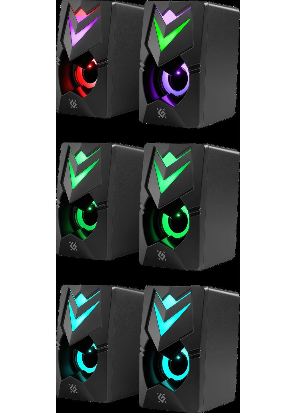 Компьютерная акустика J4 2.0 6W, подсветкa, USB, черная Defender (402272768)