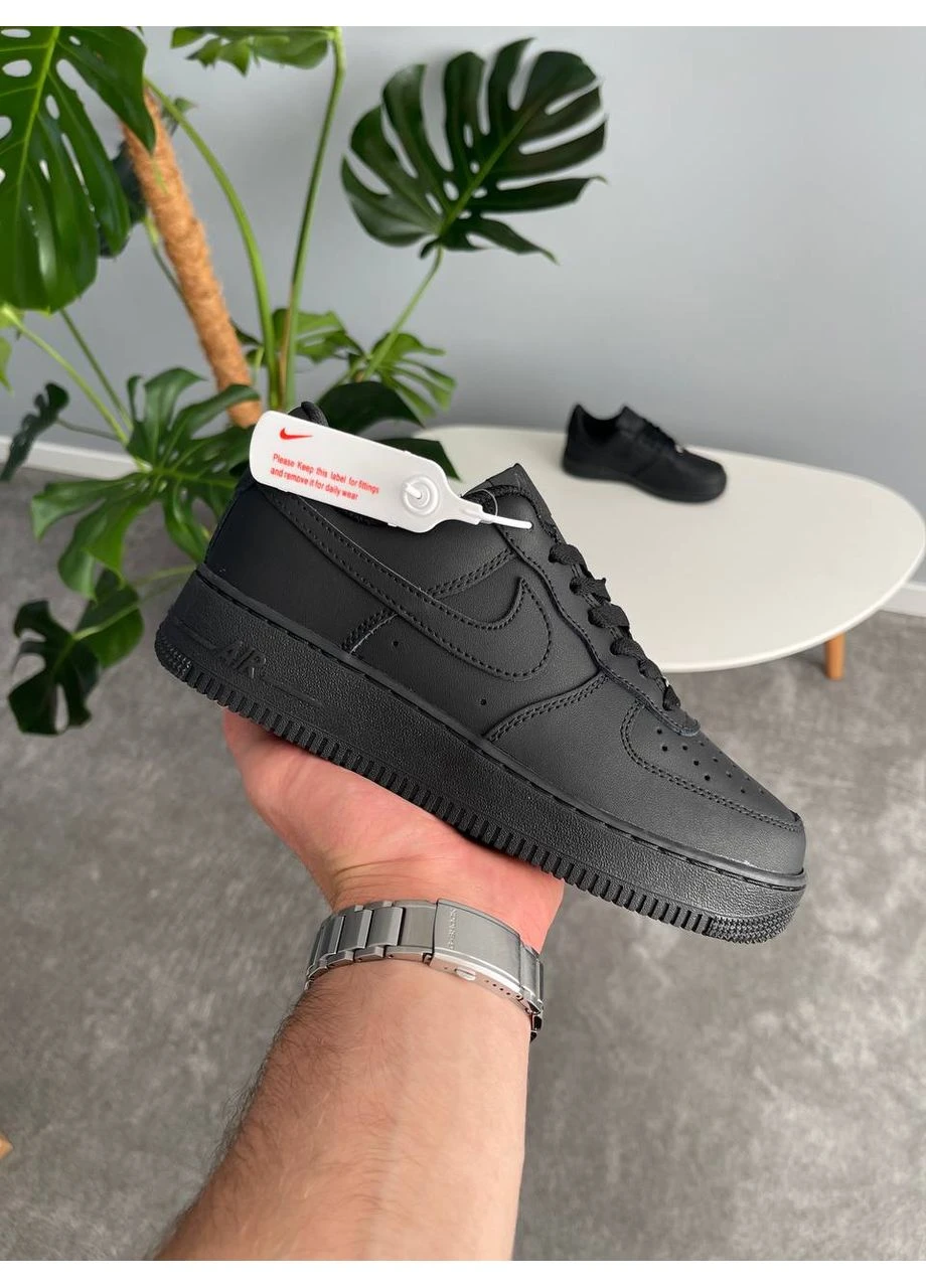 Кросівки жіночі і чоловічі Nike Air Force 1 Low Classic Black | Найк Еір Форс 1 чорні No Brand чорні демісезони (381953999)