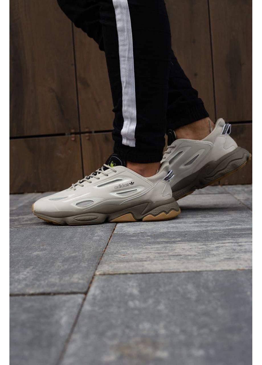 Серые демисезонные кроссовки мужские adidas ozweego celox grey адидас озвиго No Brand