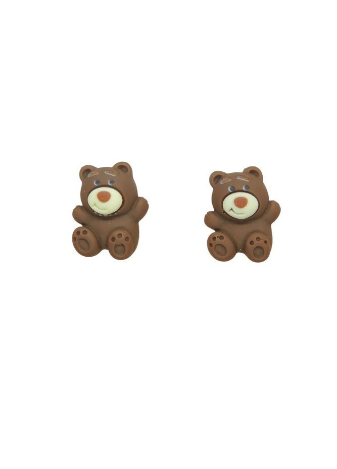 Сережки кліпси дитячі для вух без пробивання Буре ведмежатко Моріс Liresmina Jewelry (289717516)