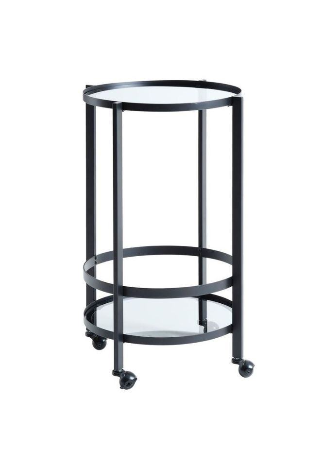 Дизайнерский столик-тележка в стиле ЛОФТ черный 46х70 см No Brand (284107314)