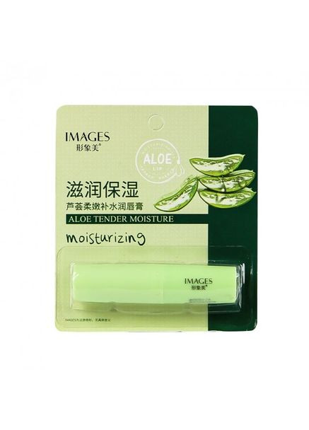 Бальзам для губ увлажняющий и заживляющий с алоэ вера для гладкости и защиты от сухости Aloe Tender Moisture 2.7 G Images (361865737)
