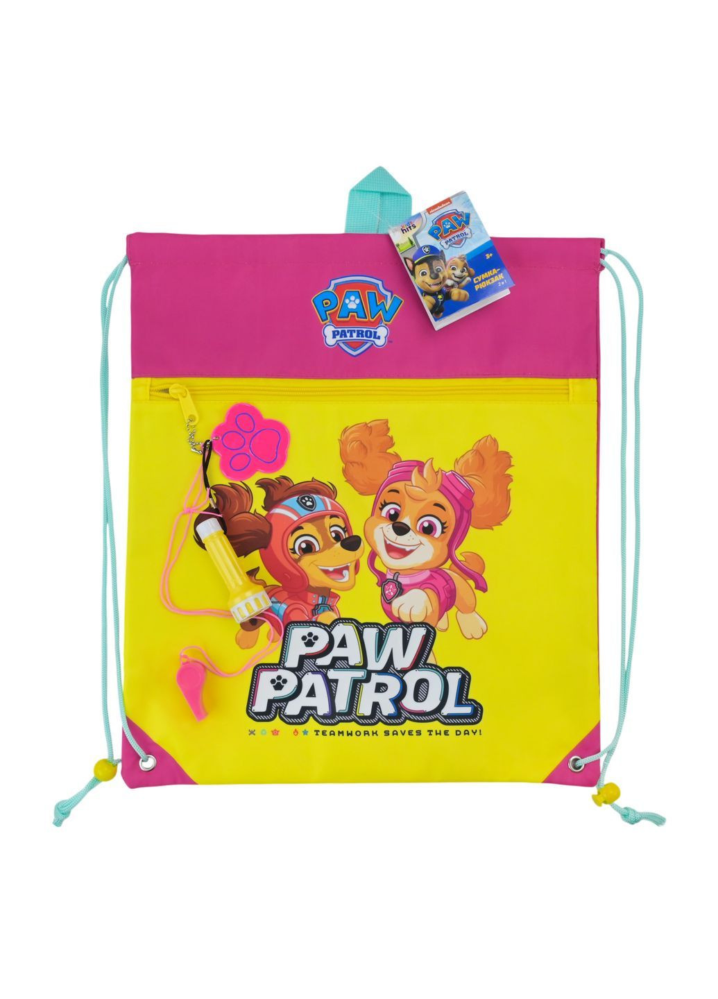 Сумка для взуття Paw Patrol 35x40 см з набором: свисток, ліхтарик, світловідбивач в асортименті - No Brand KH72/003L (371926735)