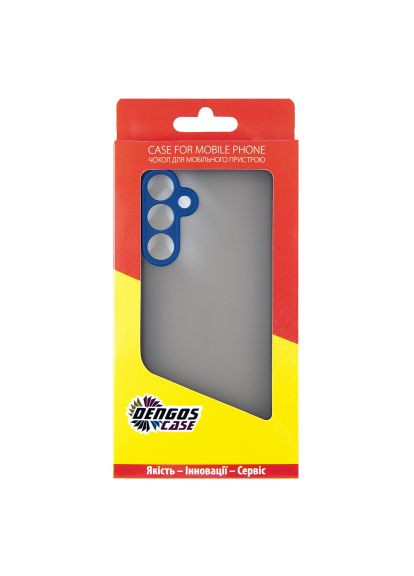 Чохол до мобільного телефона (DG-KM-108) DENGOS Samsung Galaxy M35 5G Matte + glass Blue (364501458)