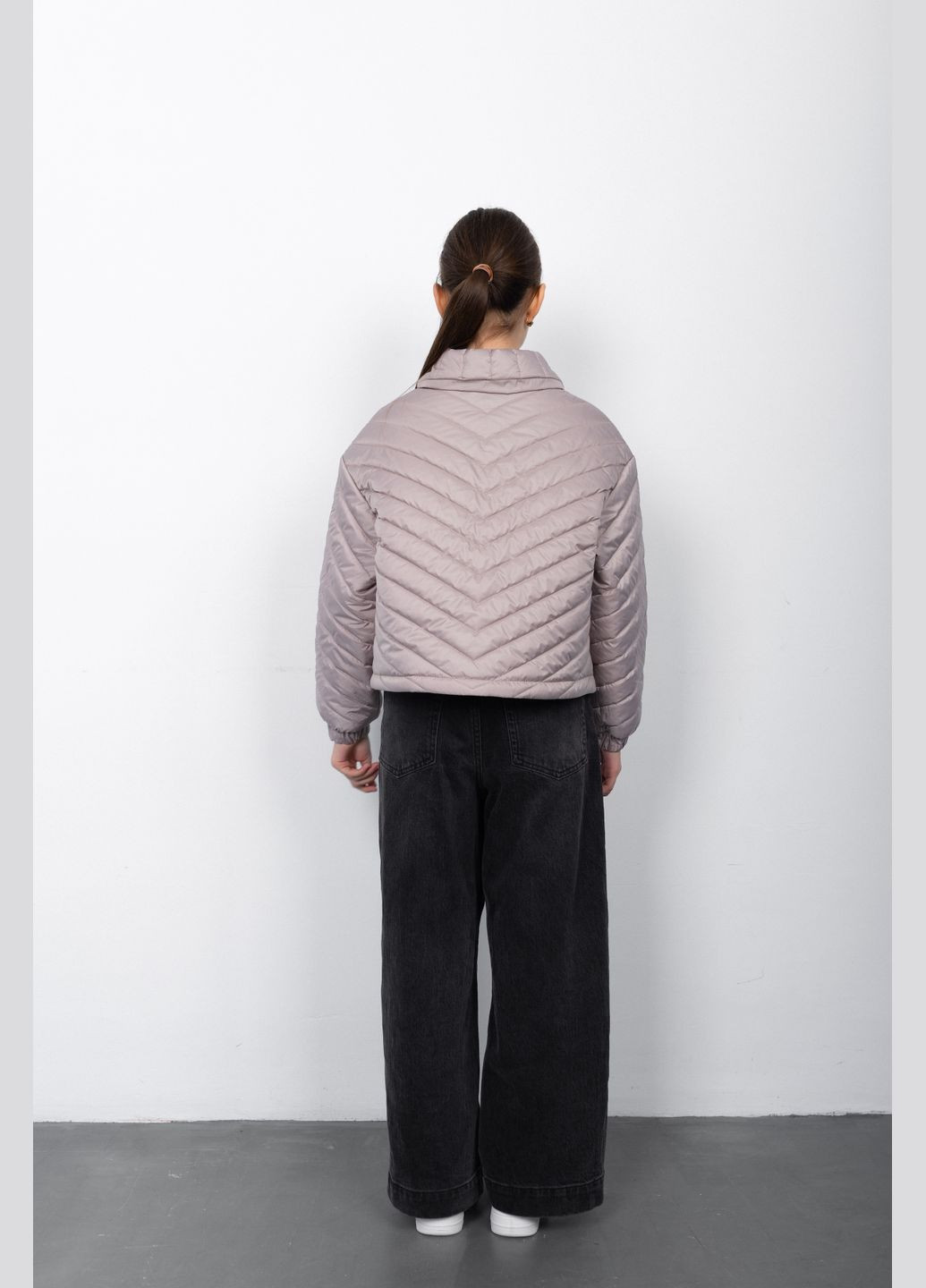 Комбінована демісезонна куртка керолайн мокко Cvetkov Кэролайн