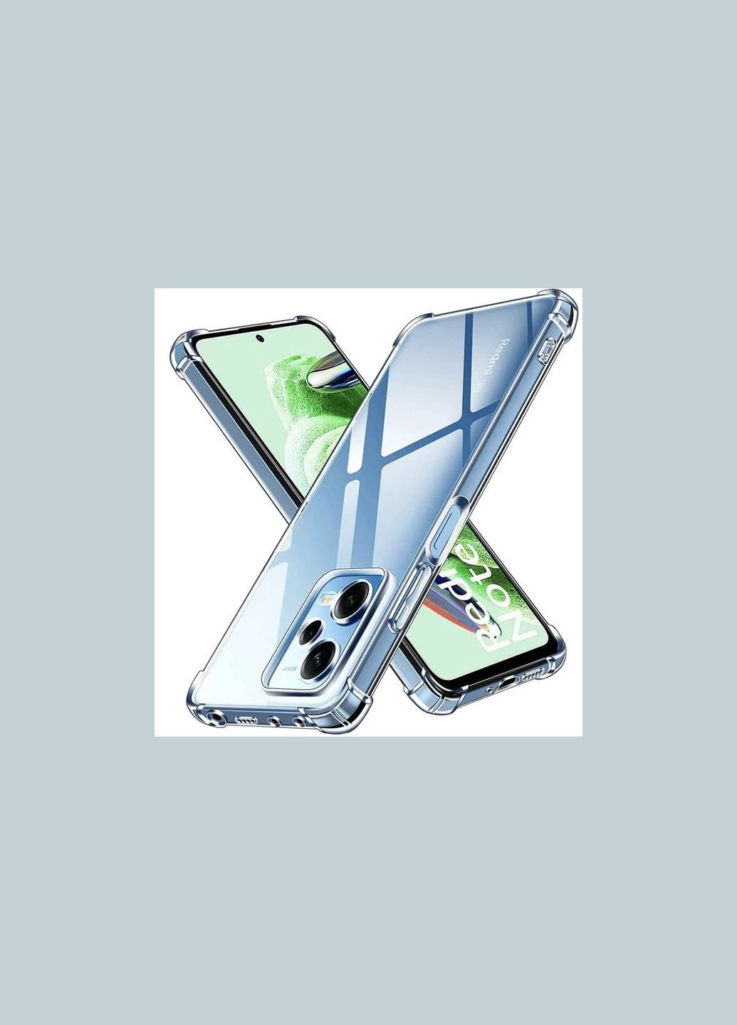 Прозорий чохол для Xiaomi Redmi Note 12 5G – проти пожовтіння, ударостійкий, захисний JeTech (323208930)