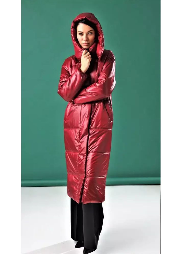 Бордовый демисезонный Пуховик Marshal Wolf