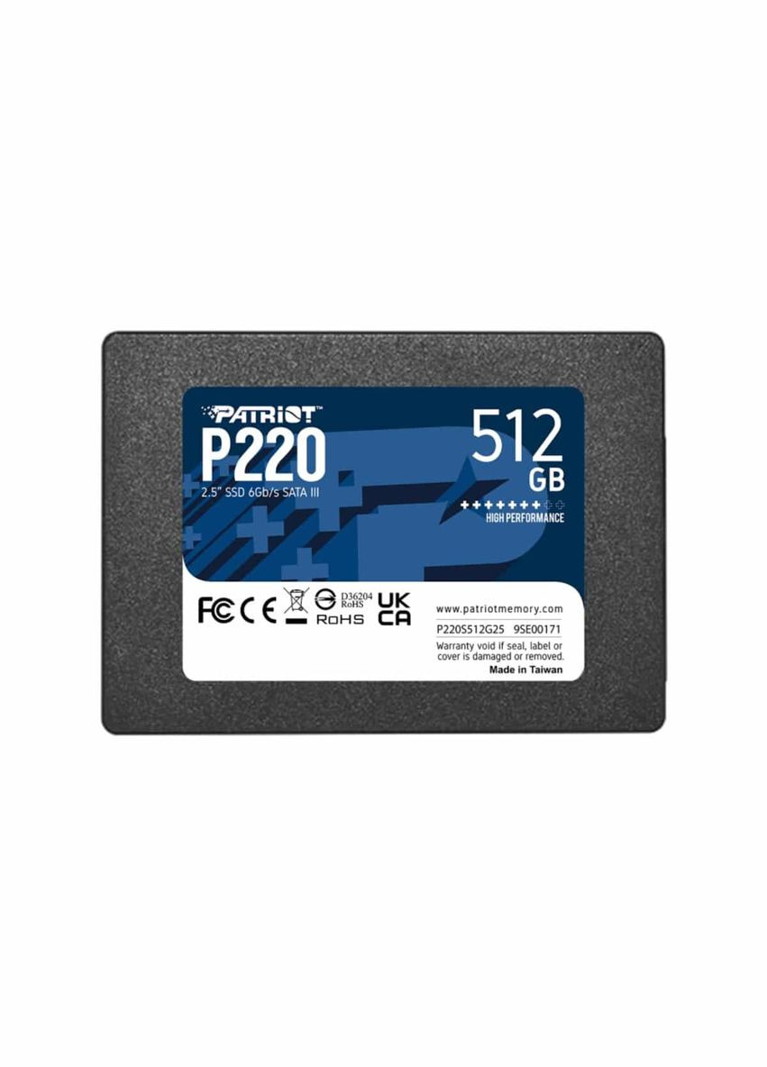 SSD P220 512GB 2.5" 7mm SATAIII Patriot (302547338)