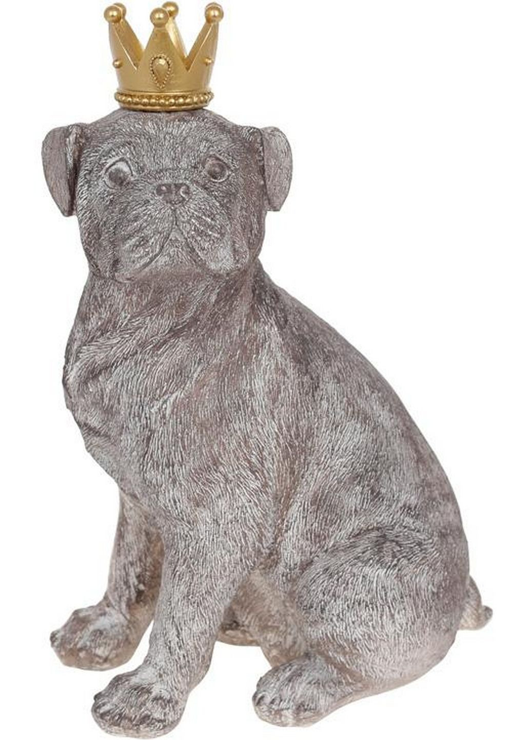 Декоративная статуэтка "Собака с короной", полистоун Bona (279324721)