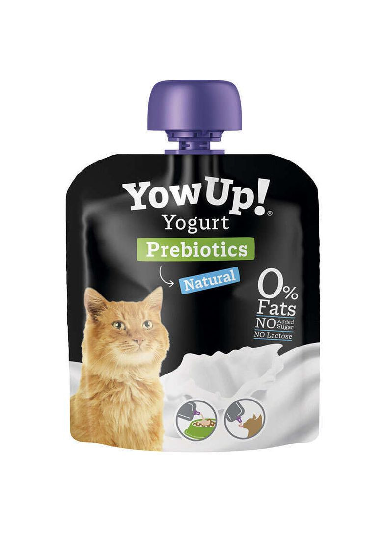 Йогурт з пребіотиком для котів Yogurt Prebiotics Natural - 85 г YowUp! (360885546)