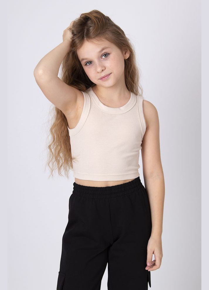 Молочна літня кроп-топ для дівчинки Mevis