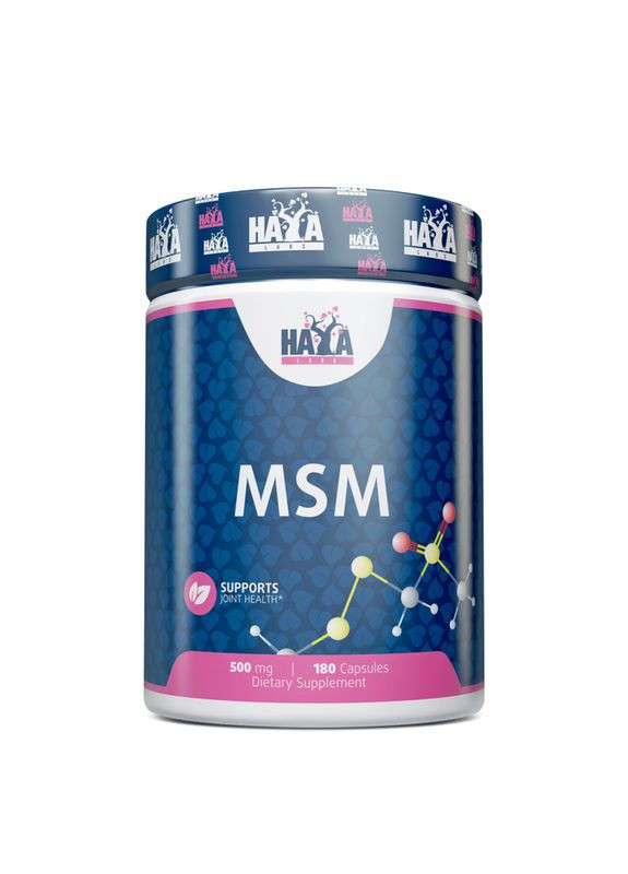Препарат для суставов и связок MSM 500 mg, 180 капсул Haya Labs (324420213)