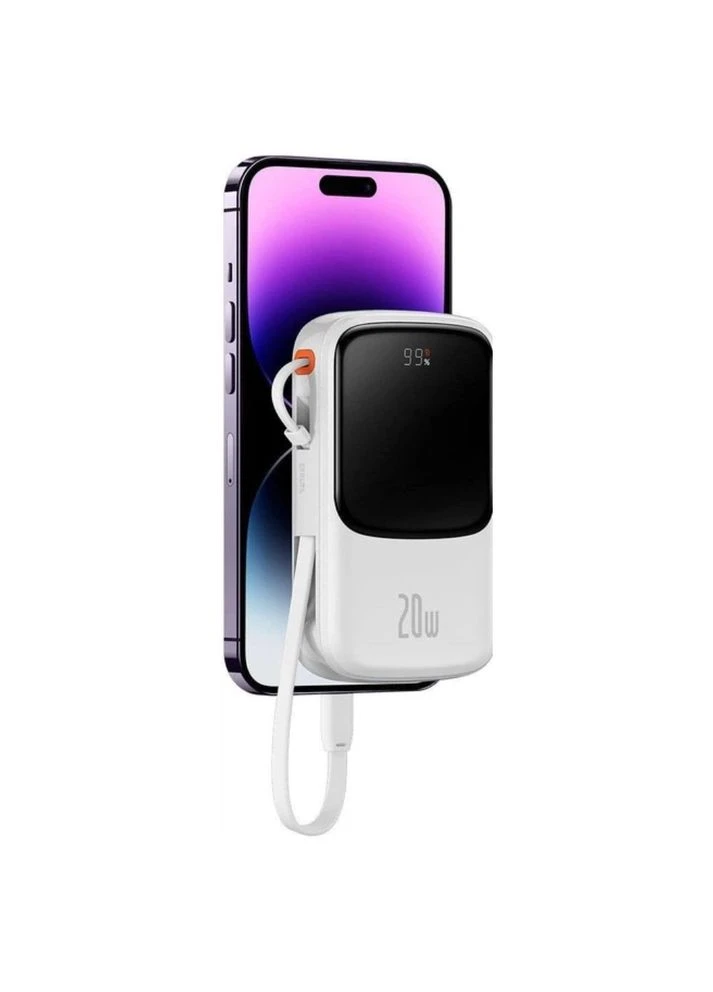 Зовнішній акумулятор Digital Display Fast Charge Power Bank 10000mAh 20W iP Edition （With: Simple charging cable Baseus Qpow Pro (385926545)