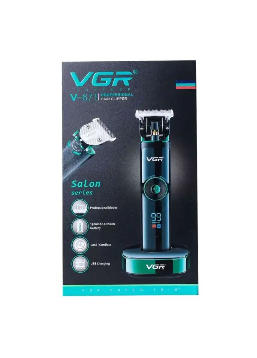 Машинка для стрижки VGR V-671 професійна з насадками Jooki (360920999)