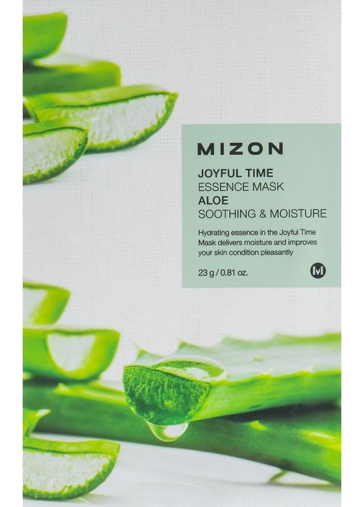 Тканевая маска "Аллое вера" Joyful Time Essence Mask 23g (408487-8823) Mizon (368634780)