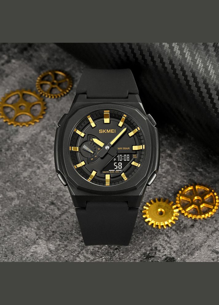 2091BKGDBK Black-Gold-Black Skmei (372949193)