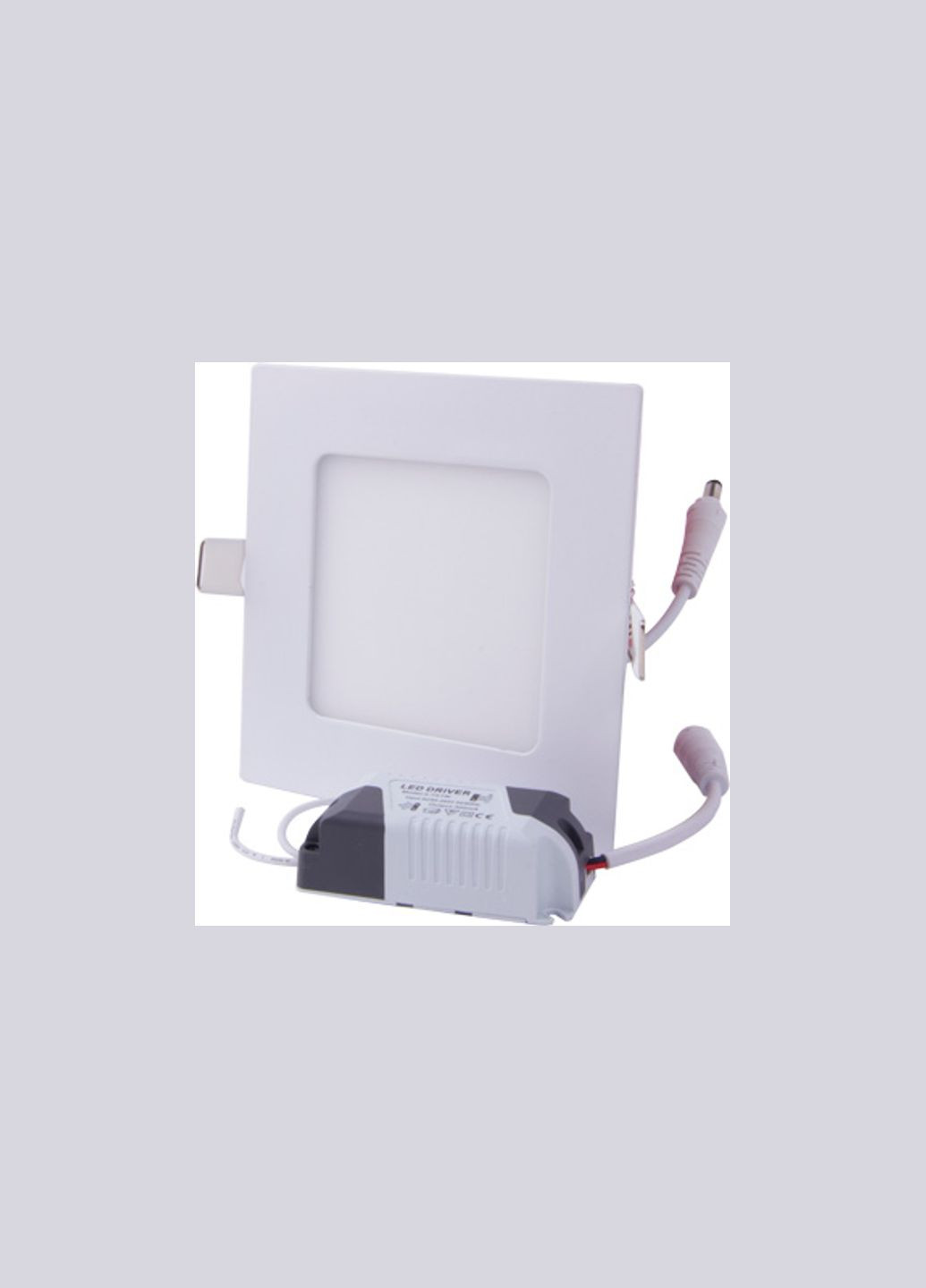 Вбудований LED світильник 6W 220V 420lm 4500K 120x120x7,5mm IP40 білий [l0860004] e.led.mp.Square.R.6.4500 E.NEXT (337143951)