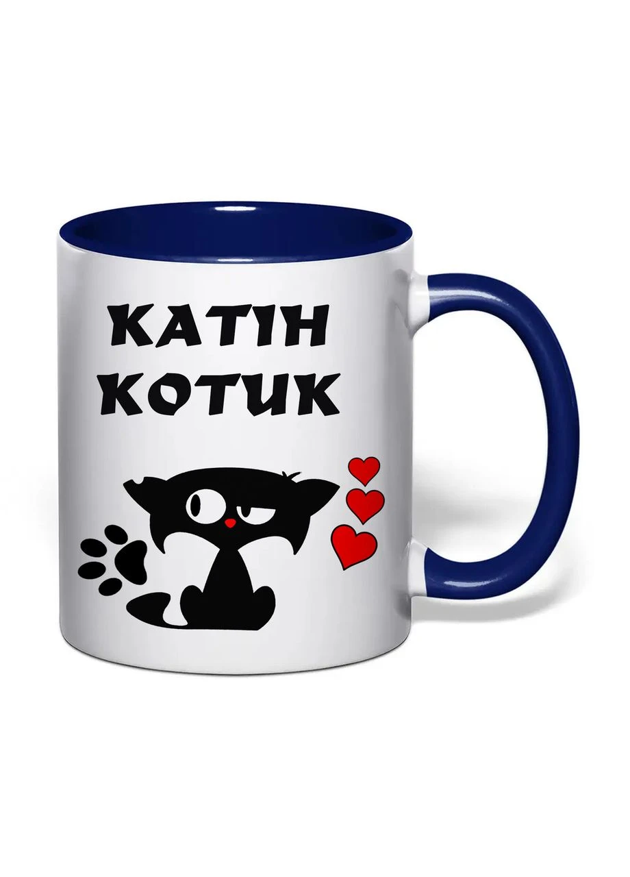 Чашка з друком "Катін котик" 330 мл ( ) (37078) No Brand (377303694)