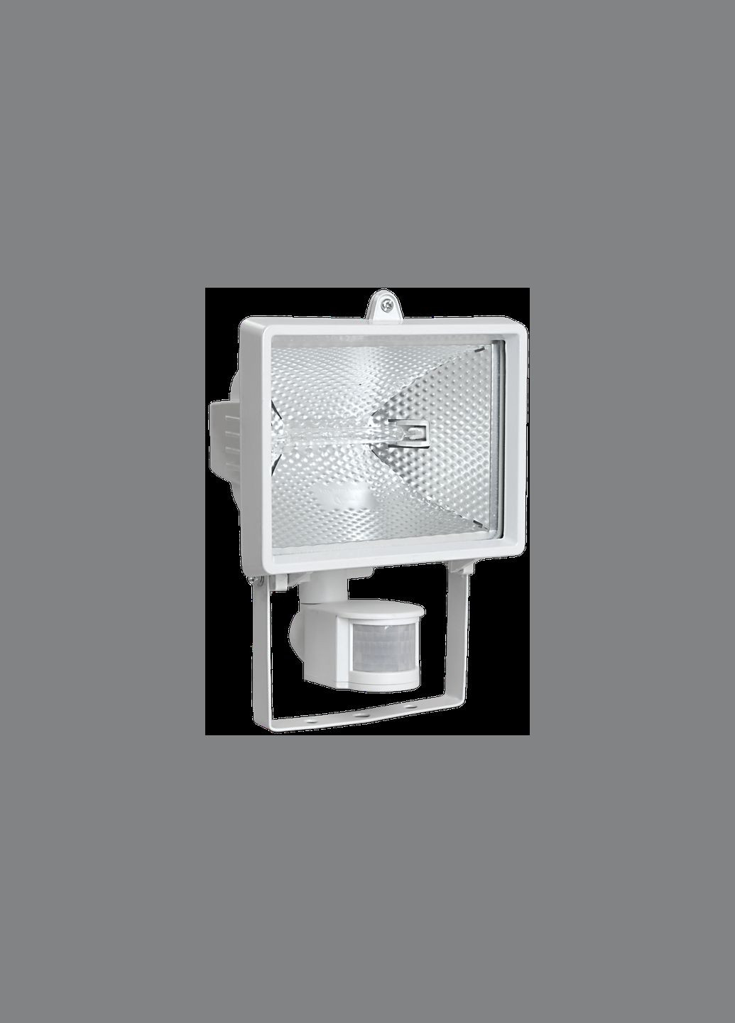 Прожектор галогенний 500W 230V Rx7s IP54 128x185x280mm з датчиком руху білий [LPI02-1-0500-K01] ИО500Д UEC (338191906)