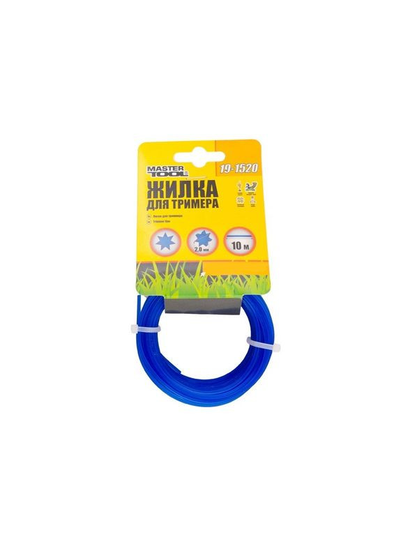 Волосінь для тримера GM 2,00 мм*10 м,"семикутник" (19-1520) Mastertool (317196039)
