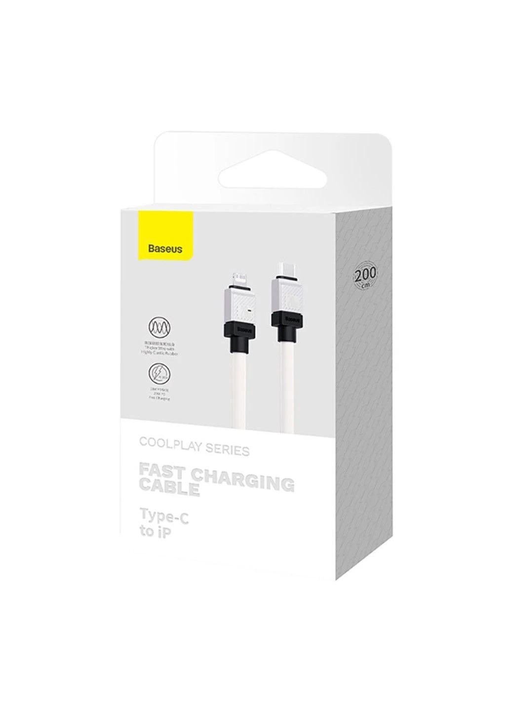 Кабель CoolPlay Series Fast Charging Cable Type-C to iP 20W 2m White Baseus (380482936)