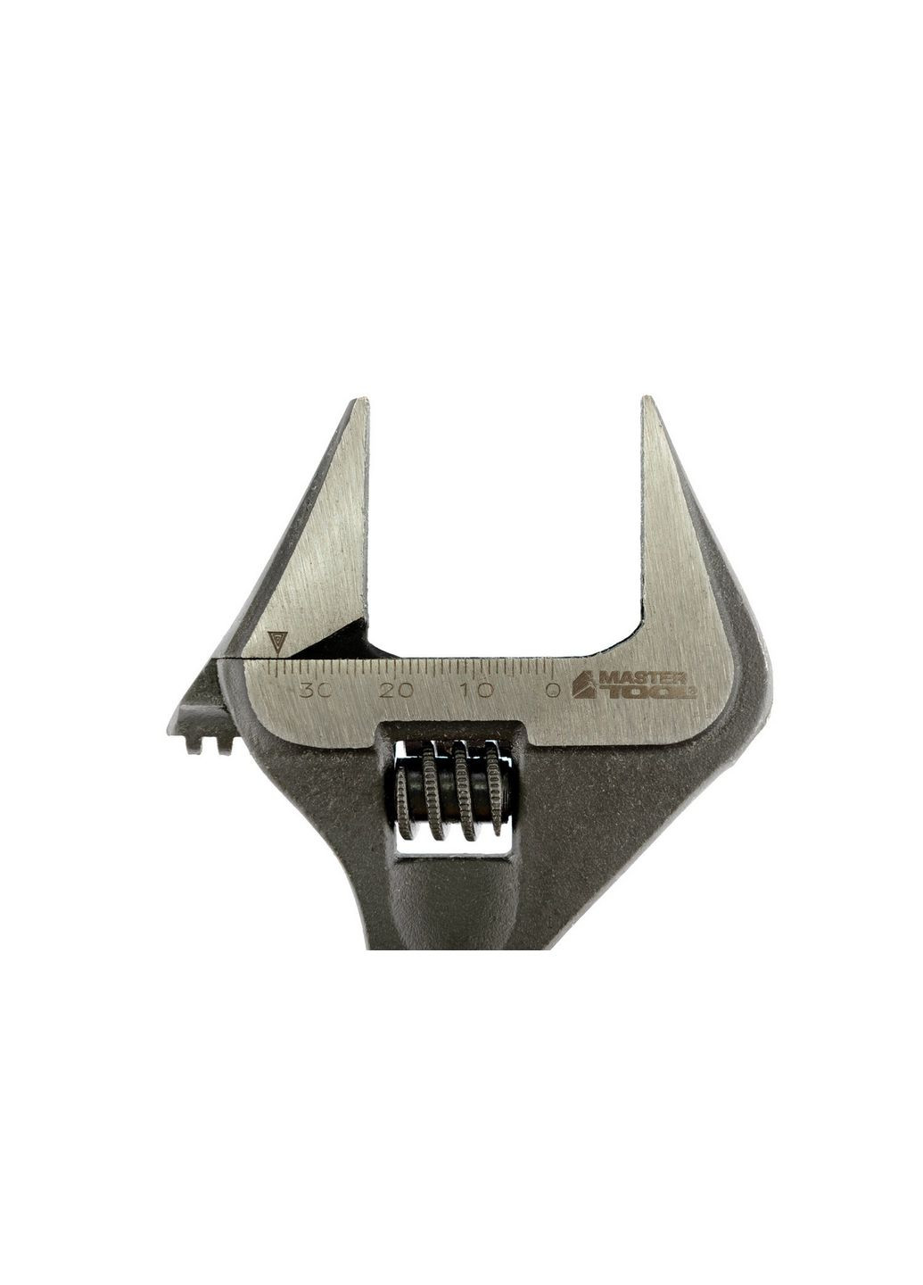 Ключ розвідний 200 мм 0 - 38 мм тонкі губки CrV рукоятка з TPR накладкою 76-0322 Mastertool (364965073)