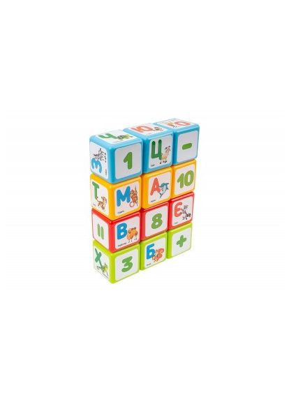 Игрушка кубики "Азбука + арифметика " (8843) ТехноК (293484136)
