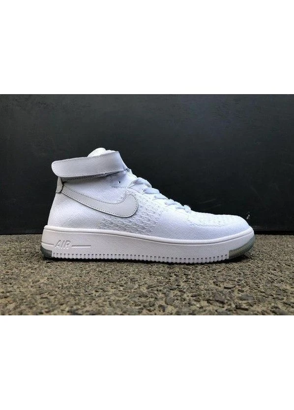 Білі кросівки чоловічі nike air force 1 high white boln найк аір форс 1 білі демісезон No Brand