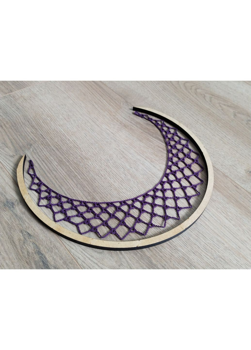 Авторский эко-набор "Ловец снов "Луна" фиолетово-черный, с пошаговой инструкцией Dream Studio (363057521)