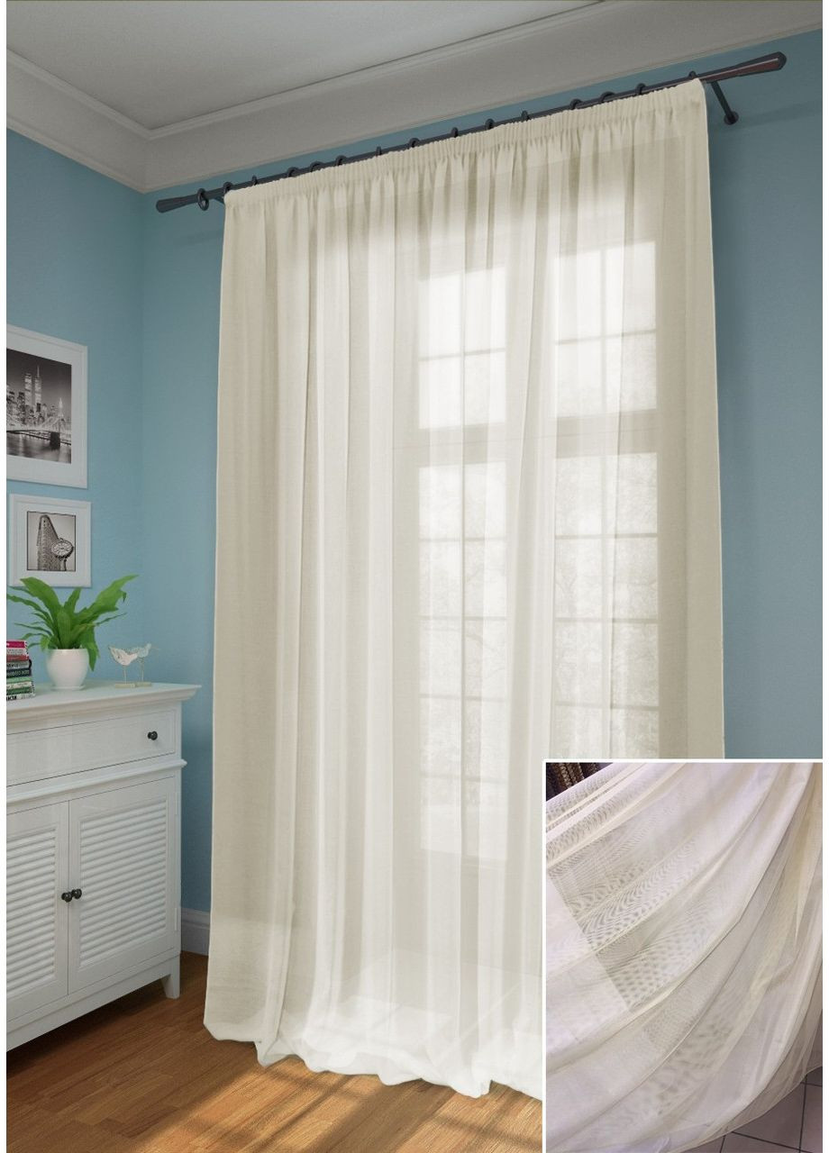 Тюль Фатин Крем 300х260 No Brand (353832740)