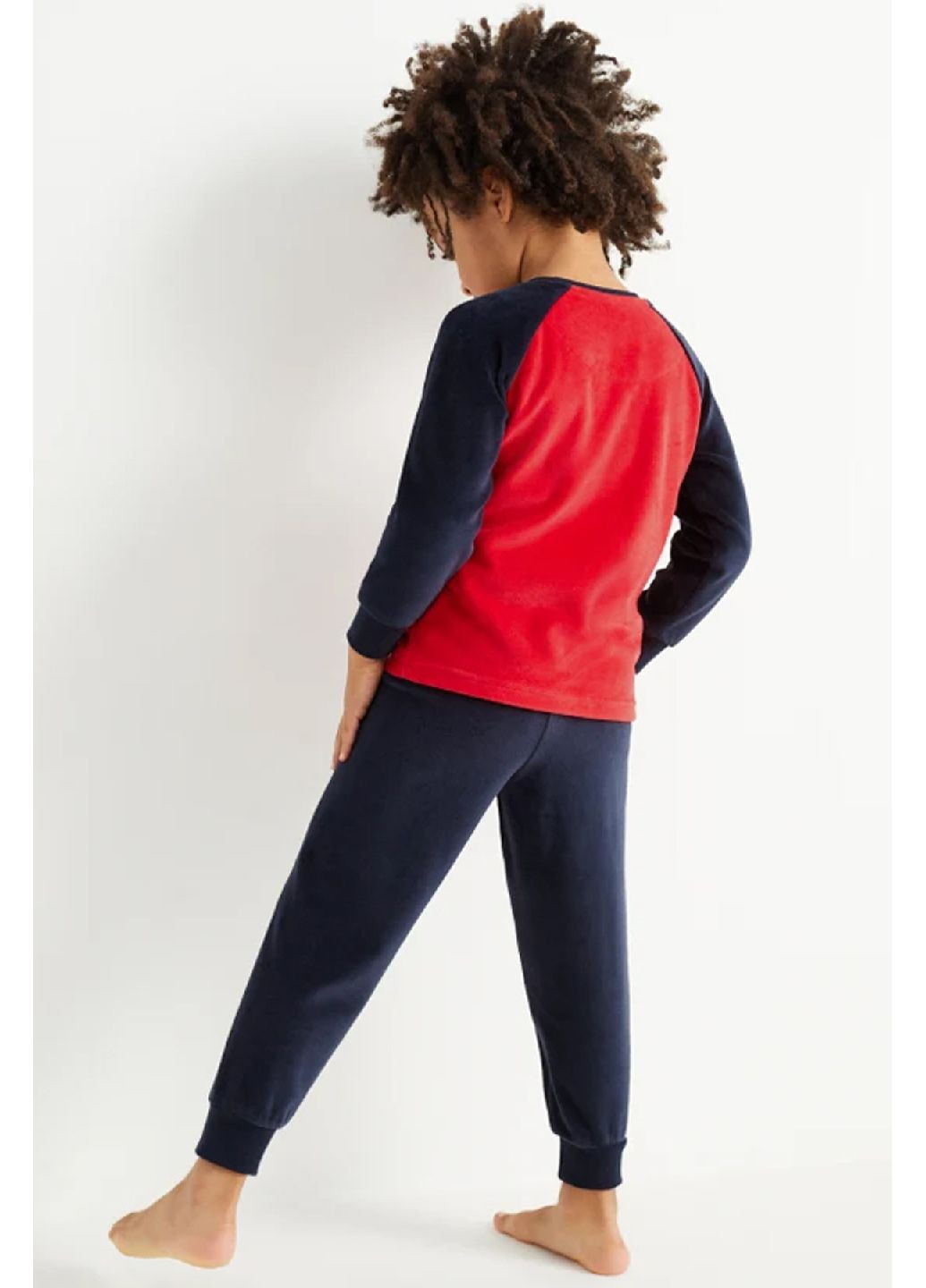 Комбінована всесезон велюрова піжама (світшот, штани) свитшот + брюки C&A