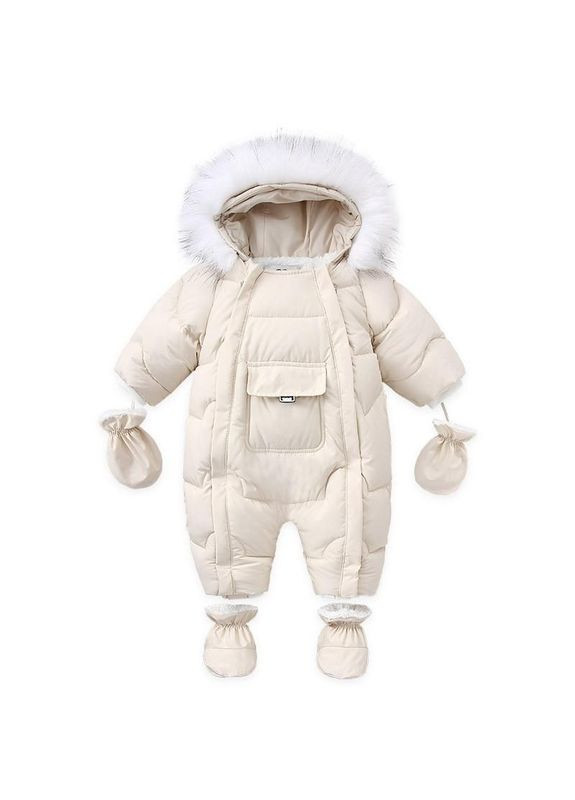 Детский сплошной комбинезон для новорожденных арт 7279 Розовый No Brand (305910282)