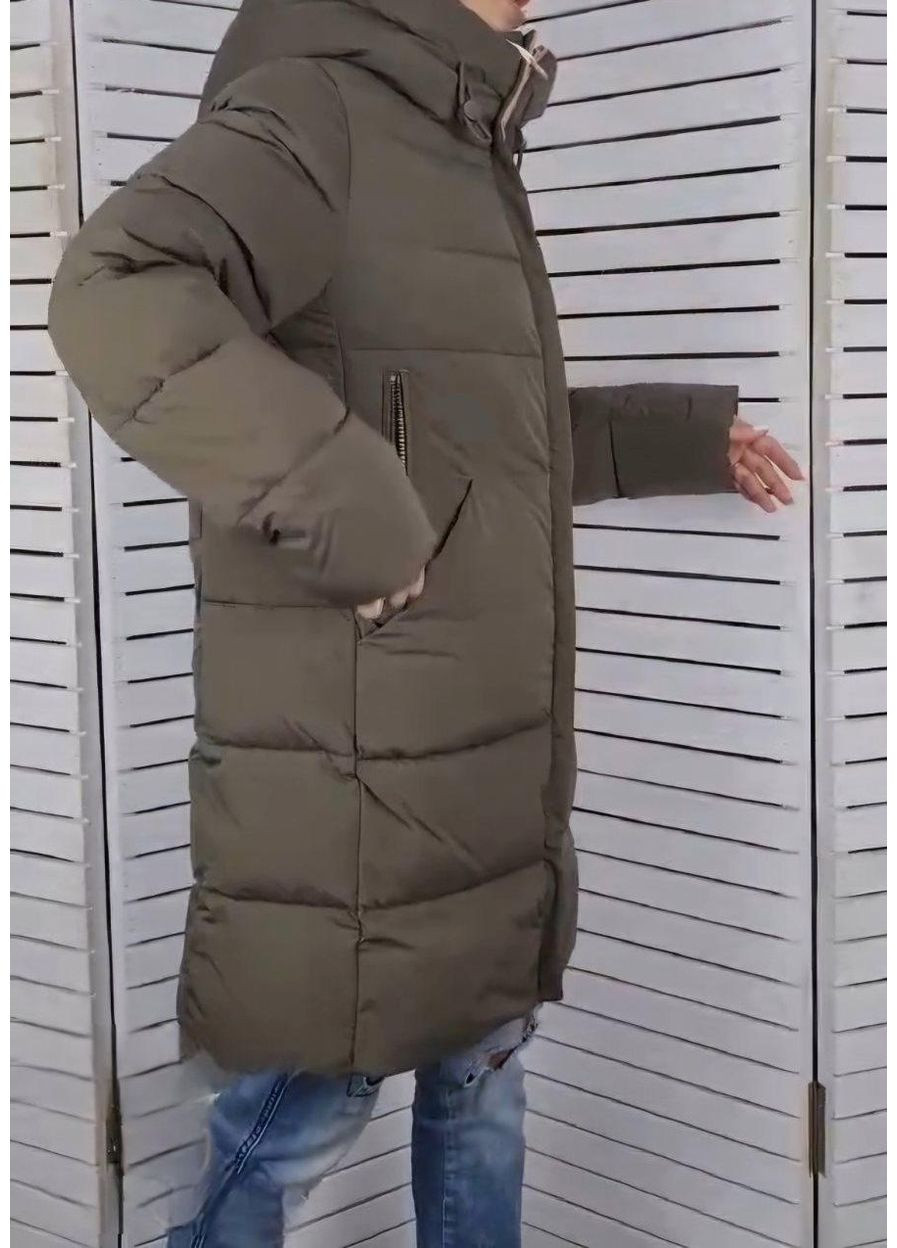 Коричнева зимня двостороння куртка 3111 /червоний Towmy