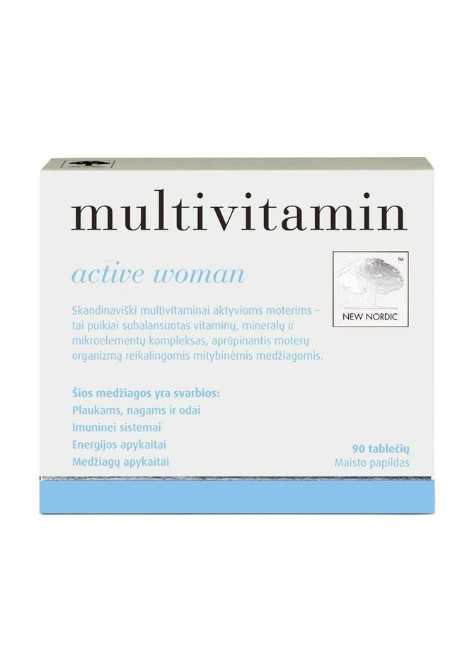 Мультивитамин актив для женщин. Multivitamin active women. табл. №90 New Nordic (291413364)