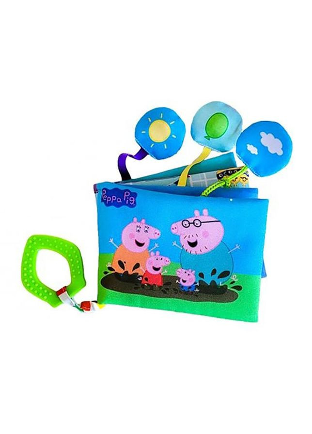 Мягкая книжечка "Свинка Пеппа" МС 080602-04 с прорезывателем No Brand (330600965)