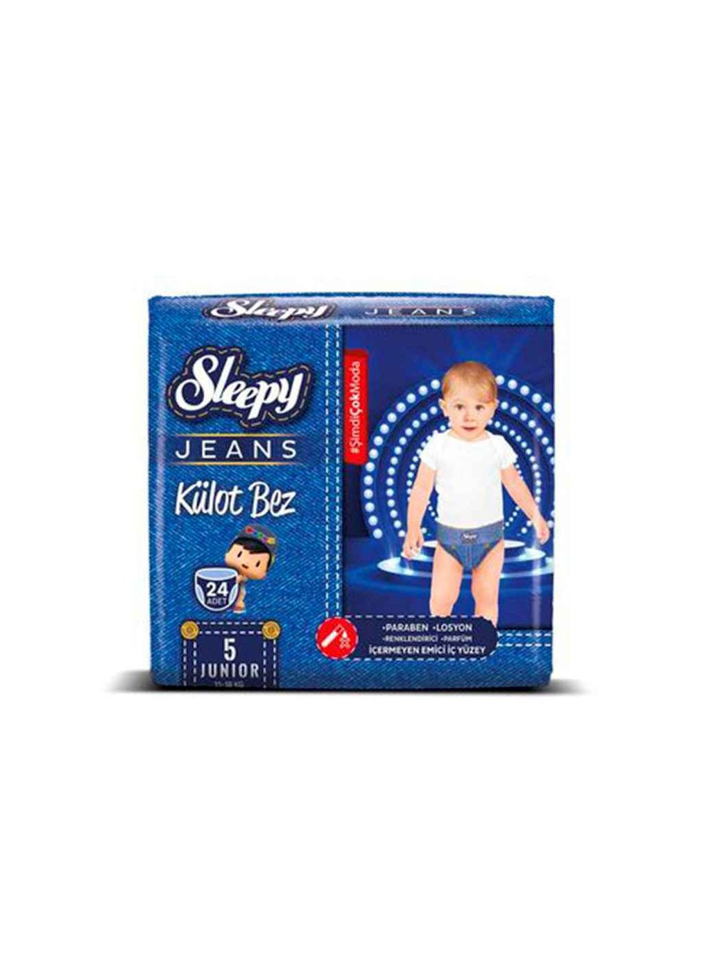 Подгузники-трусики Junior (джинс) №5 (11-18кг) 24шт ТМ SLEEPY No Brand (390057754)