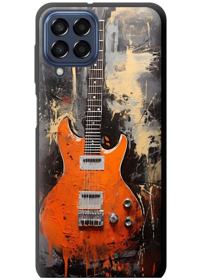 TPU чорний чохол 'Чохол Помаранчева гітара' для Endorphone Samsung Galaxy M33 M336B (278773173)