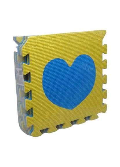 Коврик-пазл фомовый "Сердечко" (9 элем) MIC (361425431)