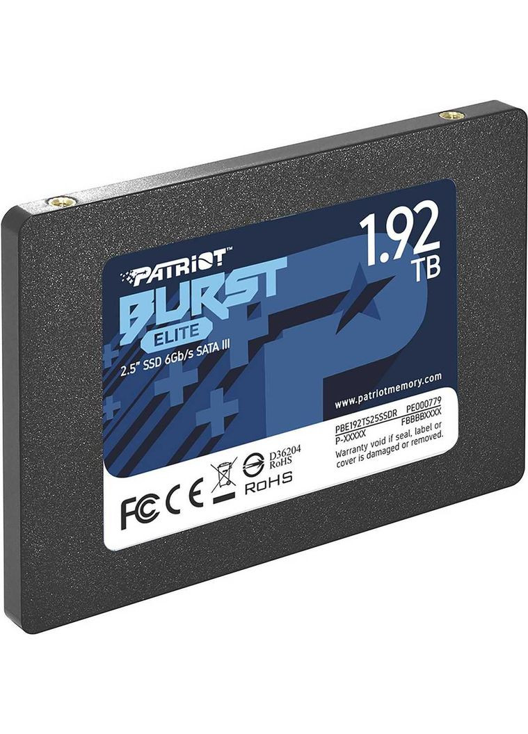 Накопичувач SSD 1.92TB Burst Elite 2.5" SATAIII TLC (PBE192TS25SSDR) Patriot (347587001)