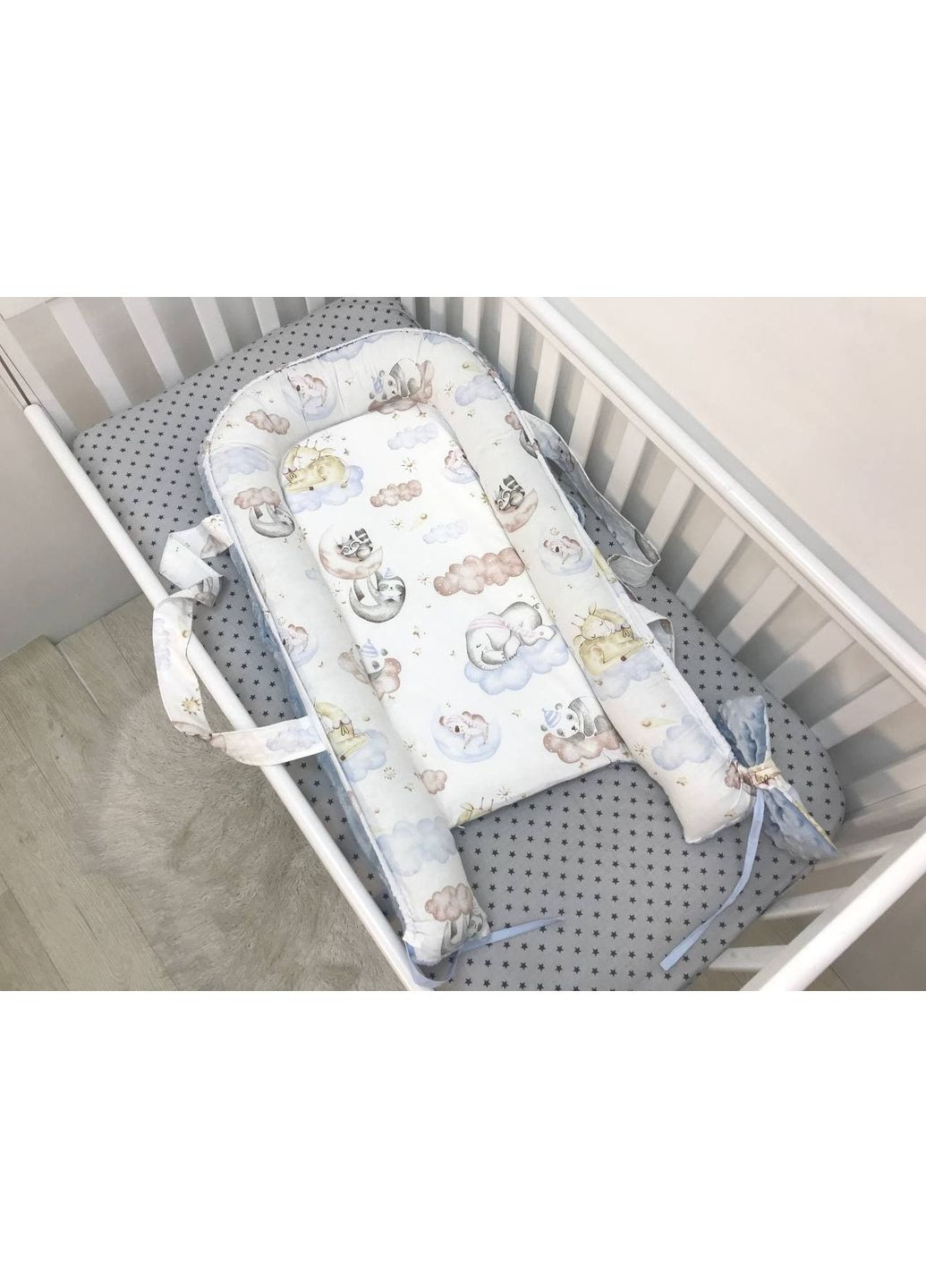 Кокон класичний "Звірята на хмаринках" Moontime (354826981)