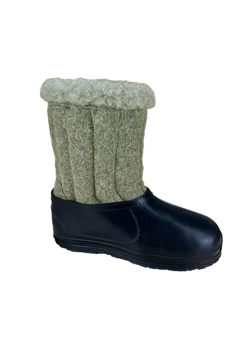 Серые женские валенки короткие с калошем серые 70505-10 Sanlin