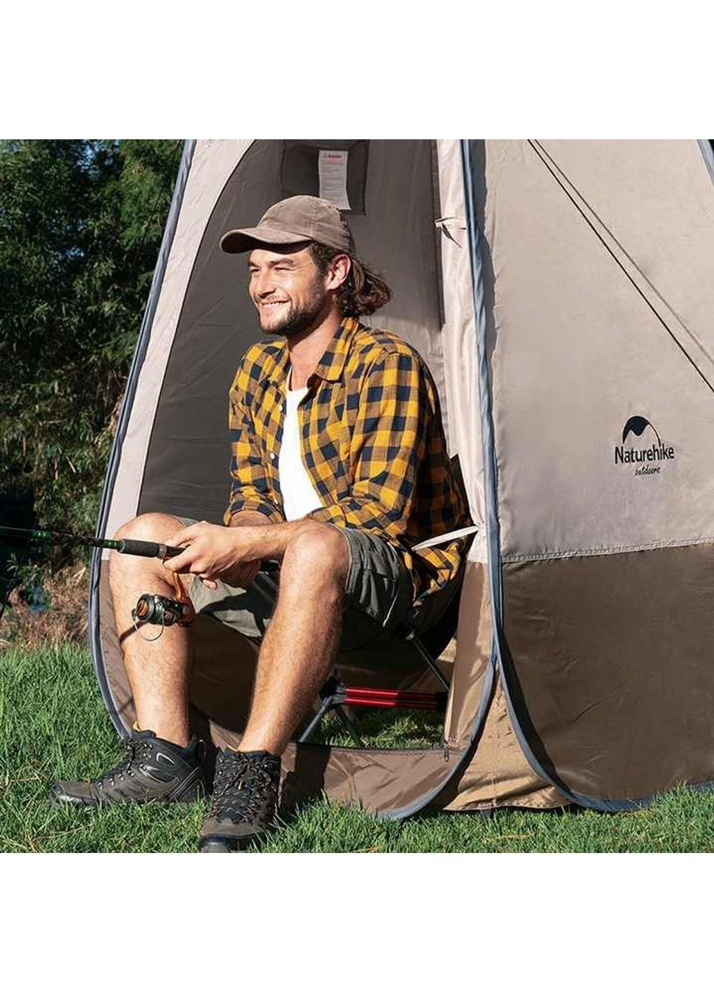 Палатка для туалета Utility Tent 210T polyester NH17Z002-P beige Naturehike (370666405)