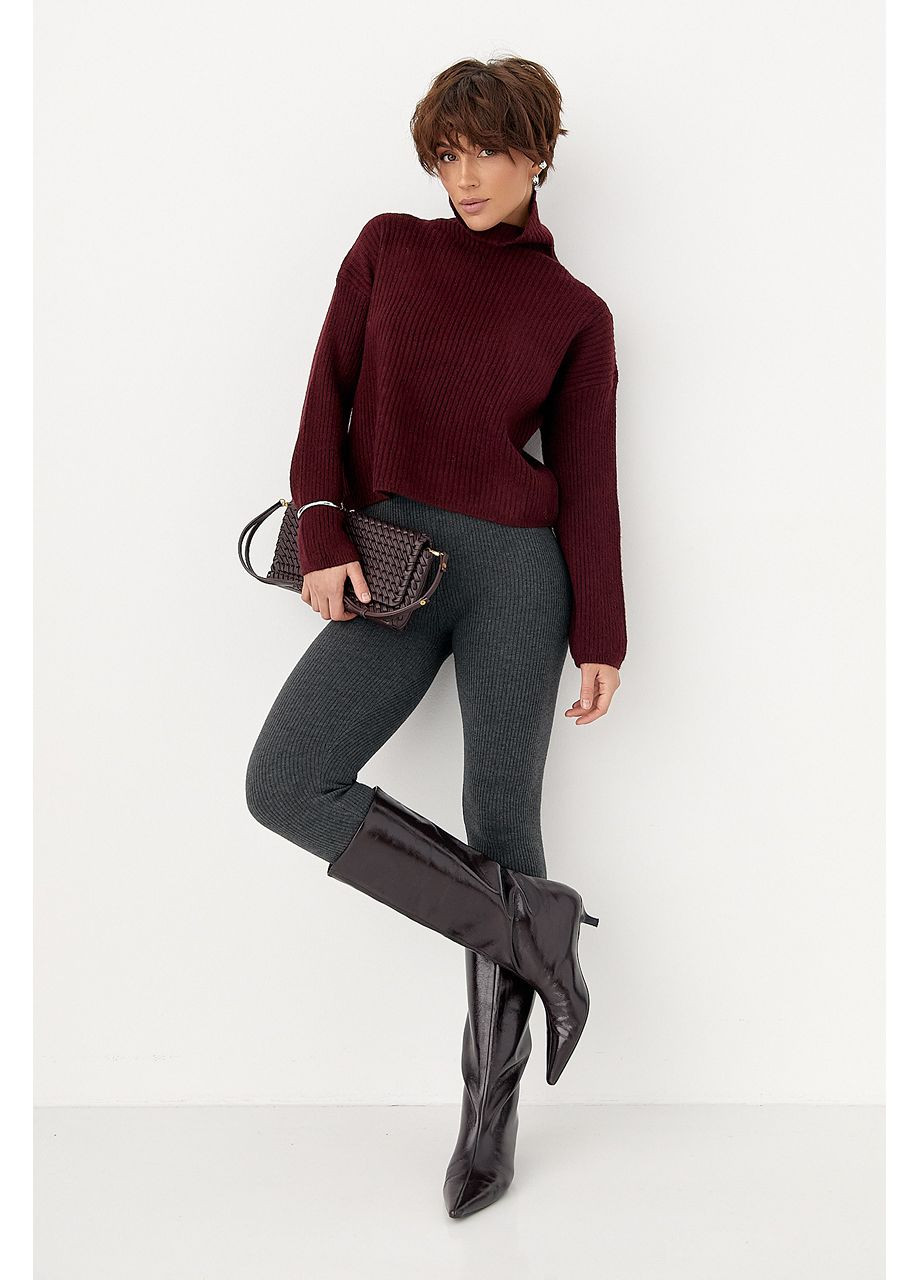 Базовый теплый гольф в рубчик цвет, ONE SIZE (есть размеры) No Brand (386406361)