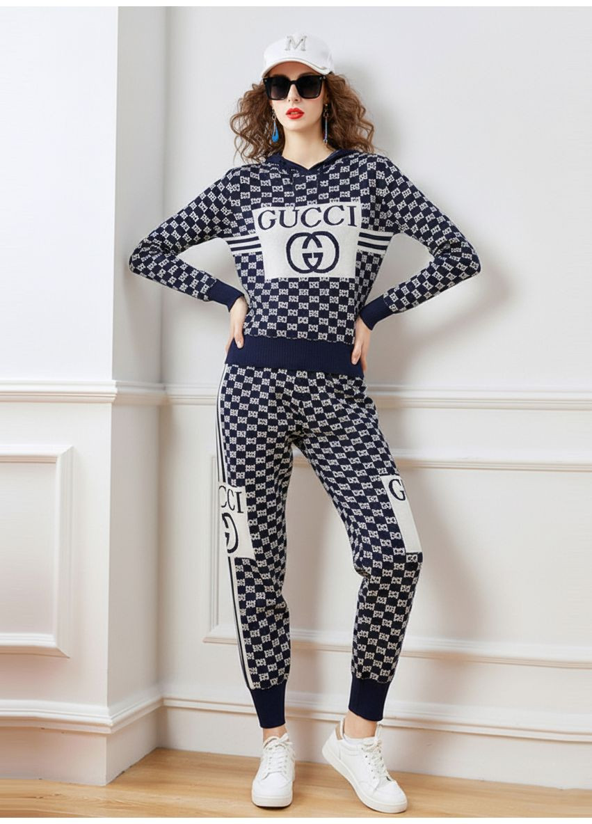 Женский спортивный трикотажный костюм KC-20 Синий Number Nine (336214078)