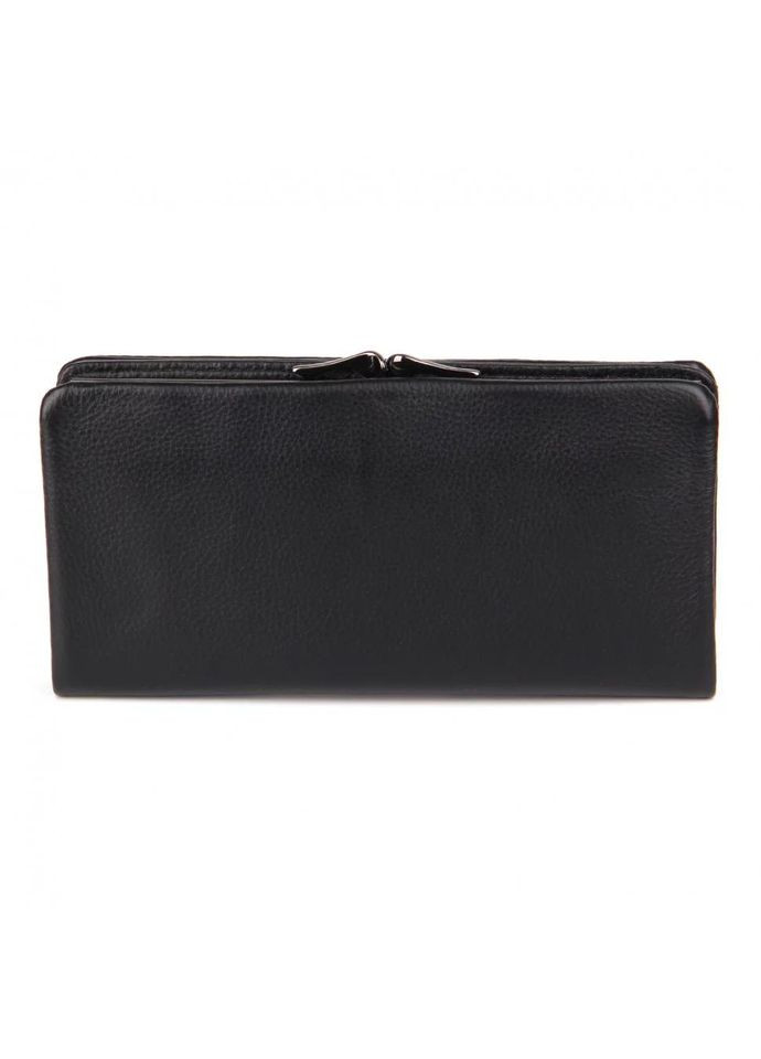Кошелек женский на магните натуральная кожа размеры 19 х 10 х 3 см 3911-1806 черный Vermari (314926963)