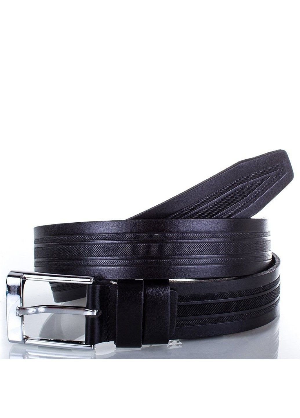 Ремінь зі шкіри чоловічий чорний Y.S.K. shi2023 120 см. BR-S (369123990)