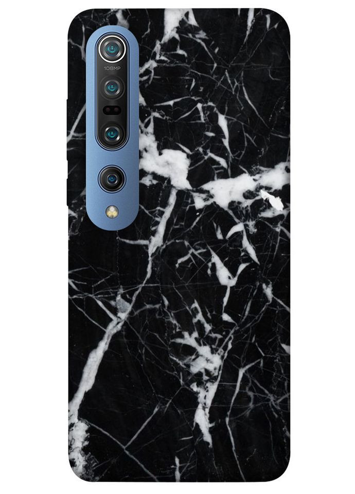 Чехол с принтом для Xiaomi Mi 10 / для Ксяоми, сяоми, ксиоми ми 10 Черный мрамор No Brand (339064982)