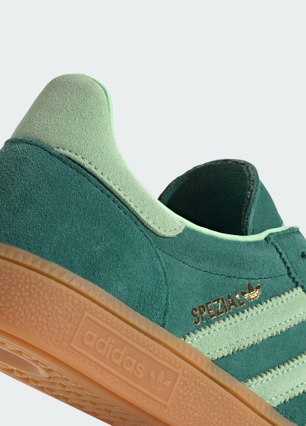 Кроссовки Handball Spezial adidas зелёные всесезоны (316580493)