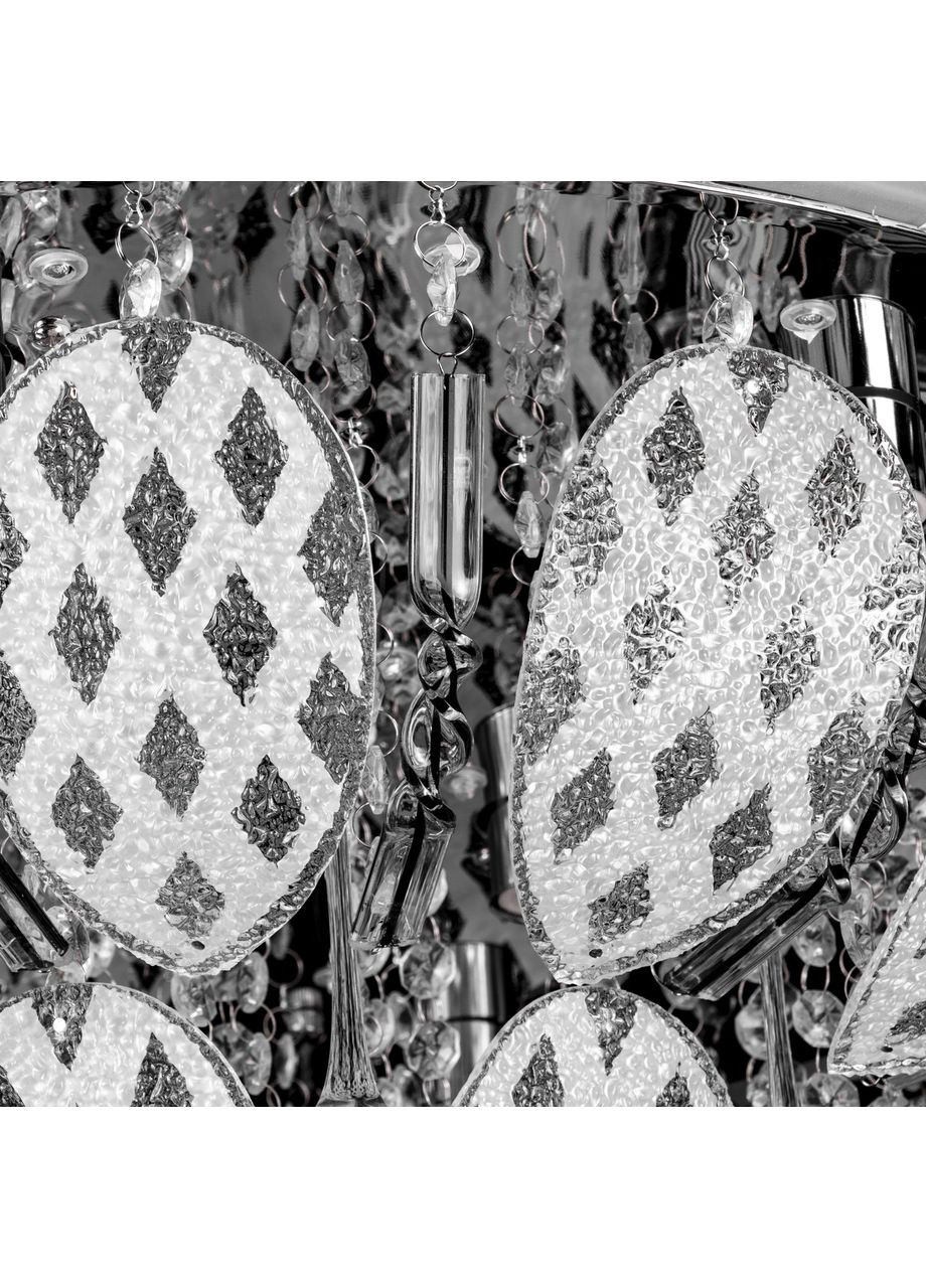 Люстра "торт - класика" з підсвічуванням на пульті керування (8 лампочок) Y1638/8+35W No Brand (352230276)